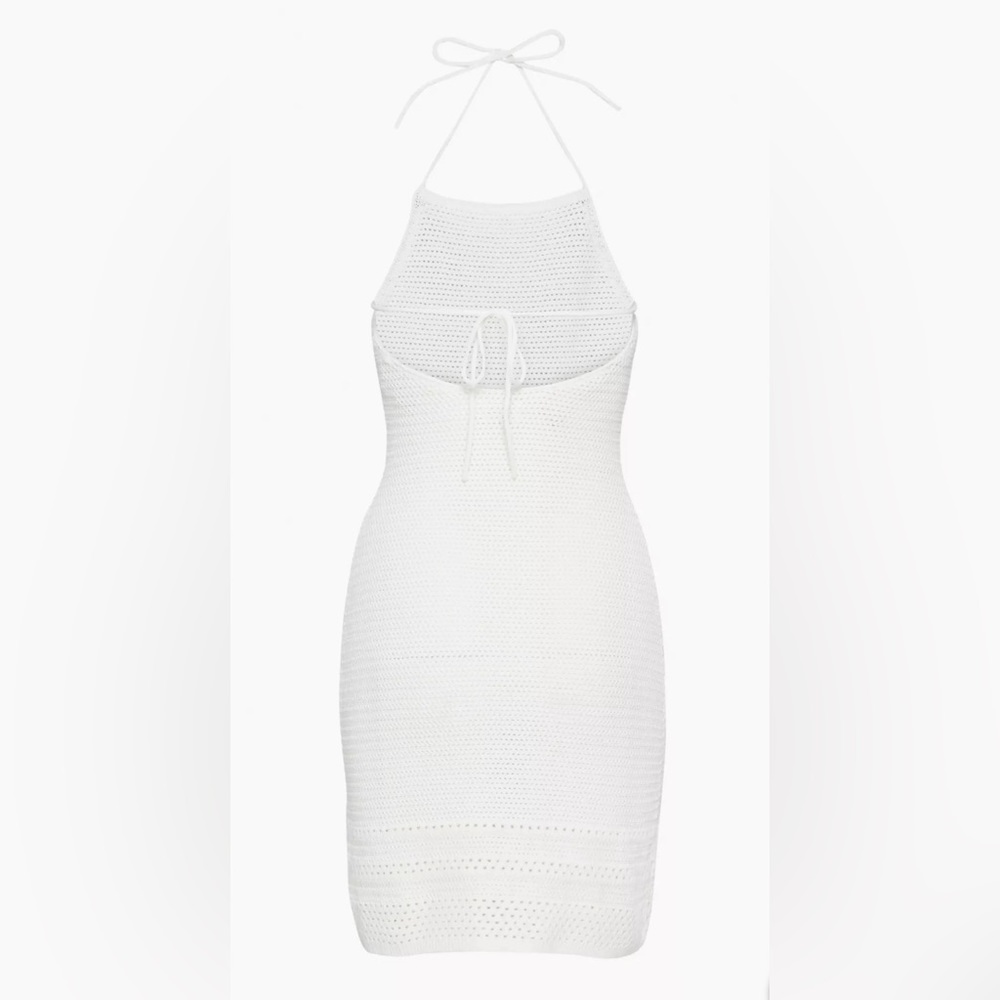 Aritzia Wilfred Crochet Halter Dress Size Medium - Picture 7 of 13
